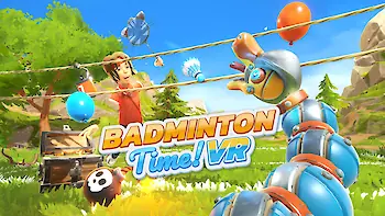 Titelbild von Badminton Time! VR (PC, PlayStation 5)