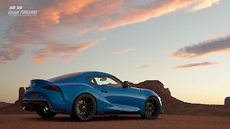 Der Toyota GR Supra RZ ‘20 ist zusammen mit dem Update v1.57 jetzt in Gran Turismo Sport verfügbar