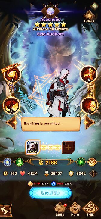 Assassin's Creed Ezio erscheint als Gastcharakter zum 1. Jubiläum vom Mobile Spiel AFK Arena