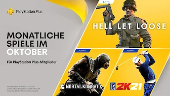 Hell Let Loose, PGA Tour 2K21 & Mortal Kombat X sind die PS Plus Spiele im Oktober 2021
