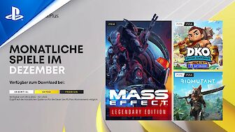 Divine Knockout, Mass Effect und Biomutant sind die monatlichen PS Plus Spiele im Dezember