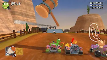 Screenshot von Moorhuhn Kart 4